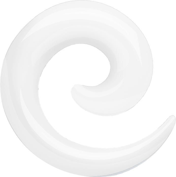 Produktbild Star Piercing Dehnspirale weiss (ohne Messing, Acryl)