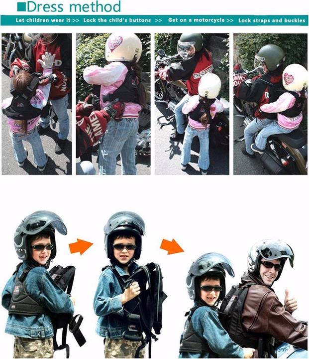Actual product image RekoTandem Children motorcycle safety belt