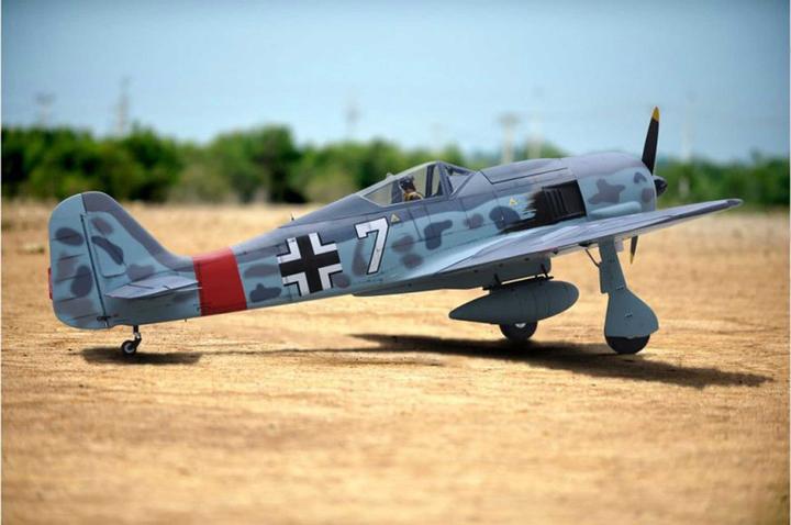 Productafbeelding Black Horse Focke Wulf Fw-190a Arf 2,6m Warbird Met Pneumatisch Intrekbaar Landingsgestel (Zweefvliegtuig)