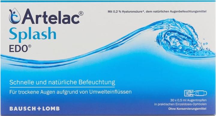Actual product image Bausch + Lomb Artelac Splash EDO Augentropfen 30x0.50 ml (0.50 ml, Artelac Splash EDO eye drops 30x0.50 ml)