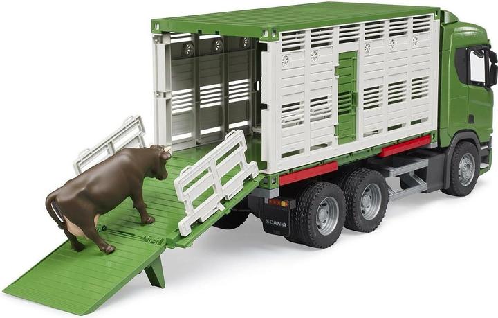 Immagine prodotto Bruder Scania Super 560R camion per il trasporto di animali con 1 mucca