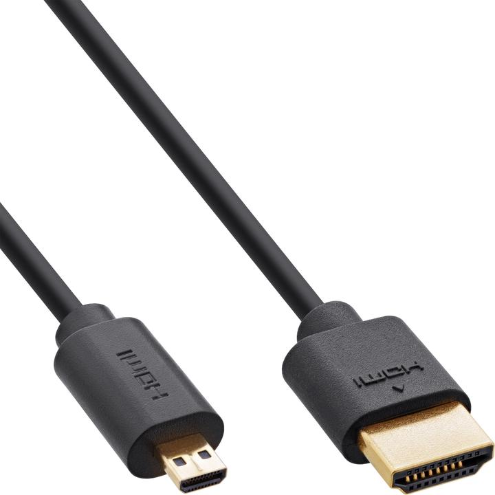 Produktbild InLine Slim Ultra High Speed HDMI Kabel (1 m, HDMI)