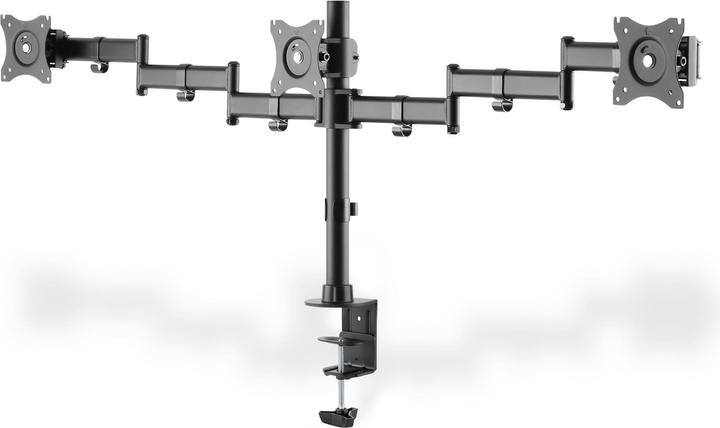 Actual product image Digitus Triple monitor stand with clamp fastening (Table, 27")