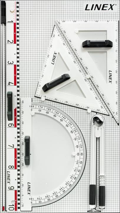 Image du produit Linex Outils de dessin magnétiques pour l'enseignement au tableau 6 pièces (105 mm)