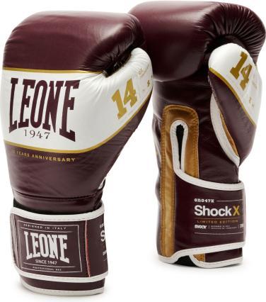 Leone Shock X Boxhandschuhe Bordeaux GN047X (16 OZ)