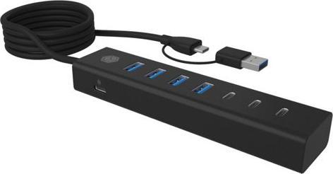 Produktbild Icy Box IB-HUB1737-C3 (USB-C, 7 Ports)