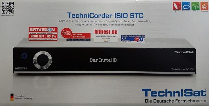 Produktbild TechniSat TechniCorder ISIO STC schwarz, Doppel-QuattroTuner (2x DVB-C/T/S2)