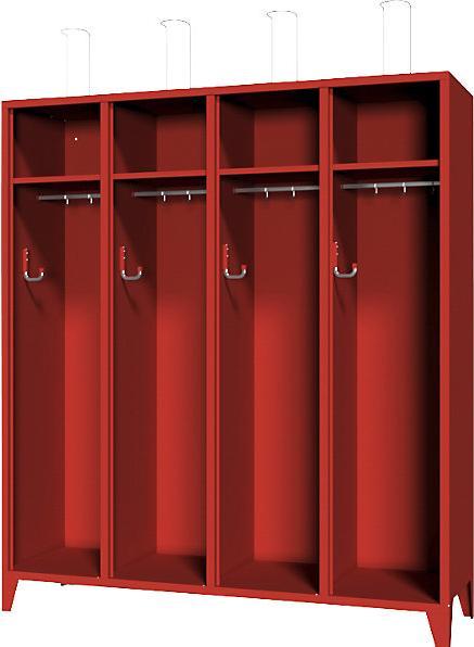 Produktbild Pavoy Feuerwehrschrank mit Füssen (163 cm, 185 cm)