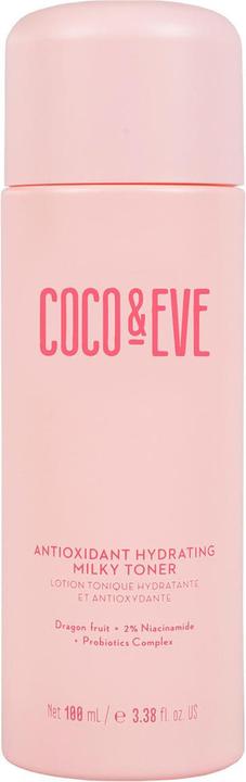 Actual product image Coco & Eve Antioxidant Hydrating Milky Toner with Hyaluronic Acid, Niacinamide & Probiotics 100ml (Tonic water, 100 ml)
