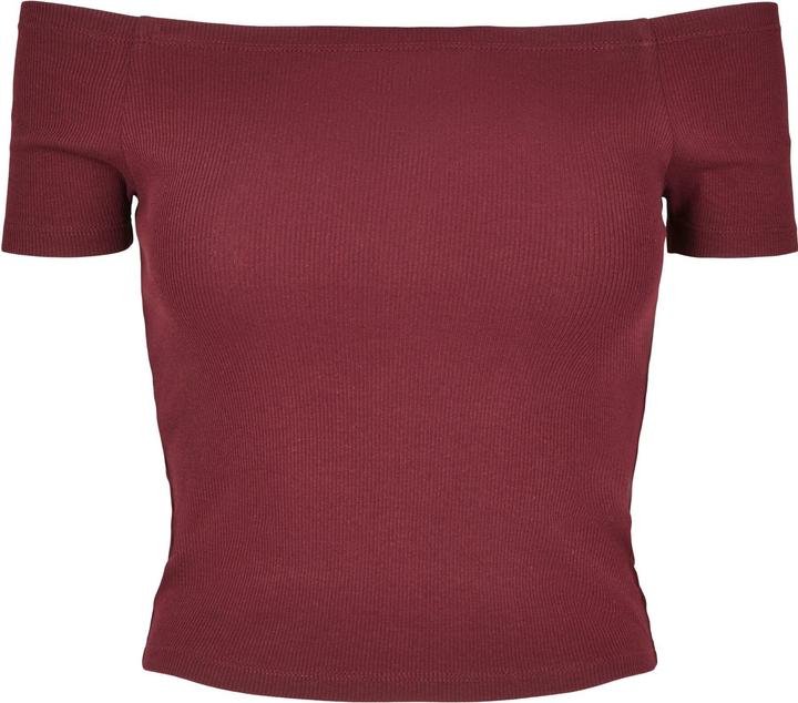Produktbild Urban Classics Ladies Off Shoulder Rib Tee (XS)