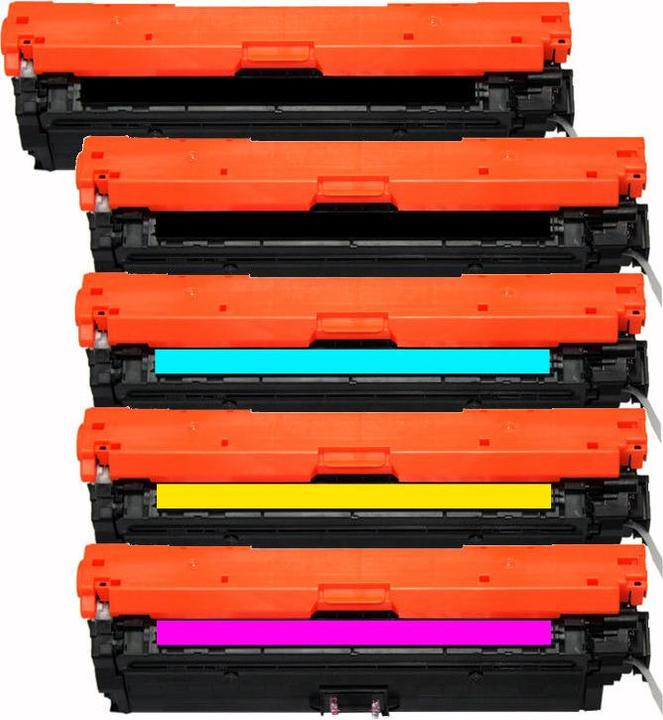 Actual product image Hermex Compatible HP Color LaserJet CP5225n Toner Cartridges (M, FC, C, Y)