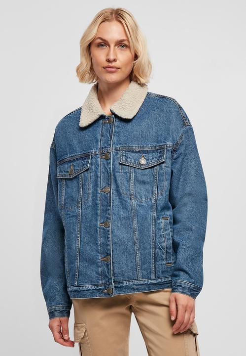 Immagine prodotto Urban Classics Giacca in denim Sherpa oversize da donna (4XL)