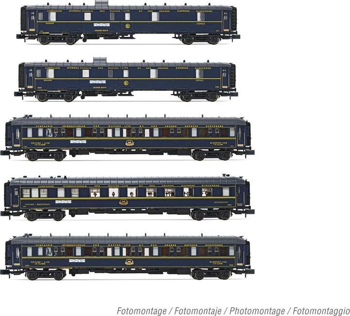 Arnold CIWL 5 voitures Orient-Express 2x D 1x WR 2x WL 14