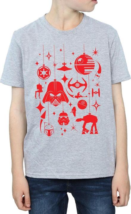 Actual product image Star Wars Boys Christmas Decorations T-Shirt (152, 158)