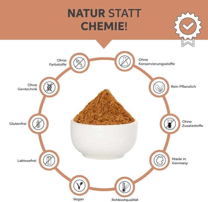 Immagine prodotto Eltabia Guaranà in polvere dal Brasile | Caffeina naturale in qualità di alimento grezzo di prima qualità (Polvere)