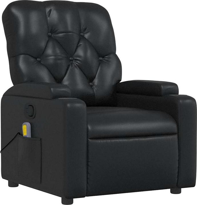Image du produit VidaXL Fauteuil de massage noir similicuir,Couleur : noir,Matériaux