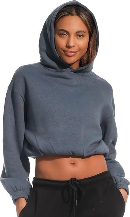 Light and Shade Kapuzenpullover kurz geschnitten (M)