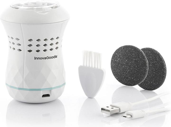 Actual product image InnovaGoods V0103225 Rechargeable Pedicure File with Vacuum Cleaner Inte Gramams ADO Sofeem Various Materials