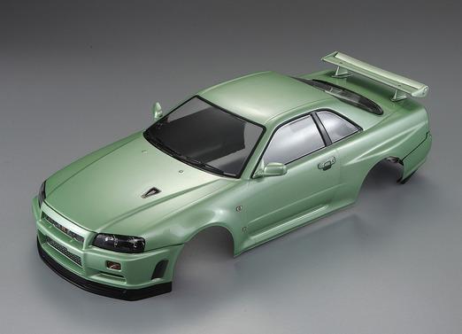 Produktbild killerbody Karosserie Nissan Skyline R34 195mm Champagner Grün lackiert, RTU all-in