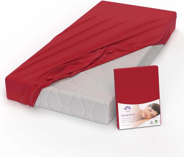 Actual product image Lotus Bettwaren Jersey fitted sheet Souplesse (160 x 200 cm)