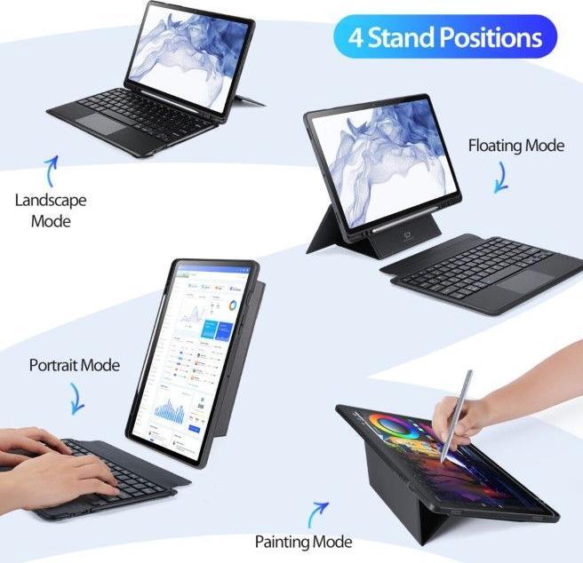 Actual product image Dux Ducis DK Series Keyboard Case (US, Galaxy Tab S8, Galaxy Tab S7)