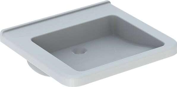 Geberit Renova Nr. 1 Comfort, Waschtisch, unterfahrbar,600x550 mm, ohne Hahnloch, ohne Überlauf, we (550 mm, 600 mm)
