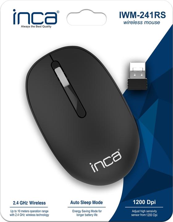 Produktbild Inca Maus IWM-241RS CANDY DESING 3D,- Schwarz (Kabellos)