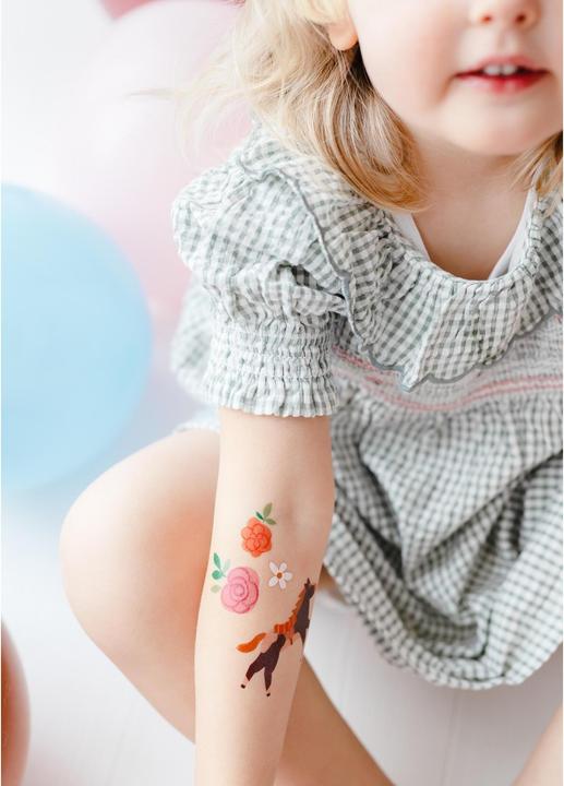 Produktbild Partydeco Tattoo Set Pferd mix, 16 Stück