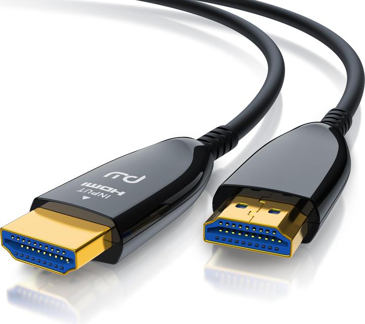 Produktbild Primewire HDMI Glasfaser Kabel 2.1, Typ A, UHD, 8K @ 120Hz, 4k @ 240Hz mit DSC, HDR10+, 3D, eARC, HDCP 2.3 (15 m, HDMI)