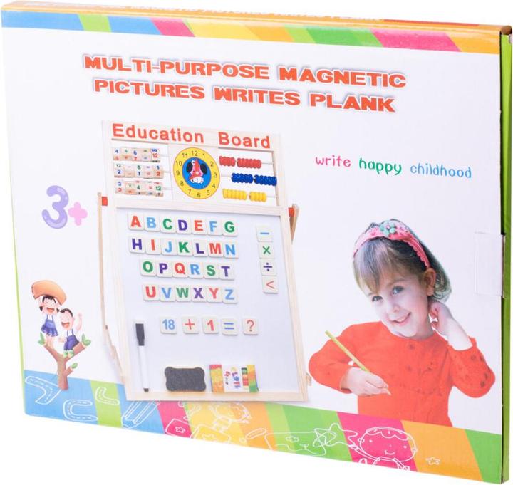 Image du produit Ikonka Tableau boulier magnétique + aimants 42 x 32,5 cm