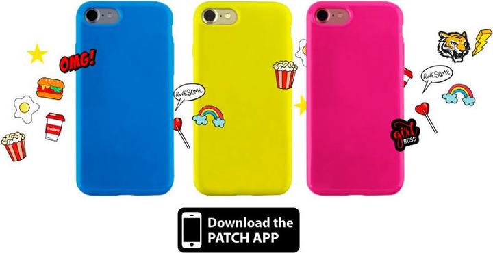 Produktbild Puro Patch Mania – Samsung Galaxy A3 (2017) Hülle, Set mit 5 Aufklebern (gelb) (Apple iPhone 7, Huawei P9 Lite, Samsung Galaxy A3 (2017), Samsung Galaxy A5 (2017))