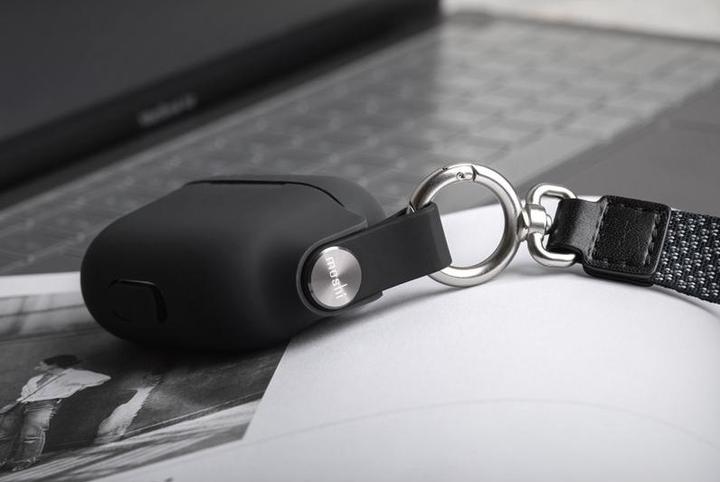 Produktbild Moshi Pebbo for AirPods Pro, AirPods Case Protection - Shadow Black (Kopfhörer Tasche)