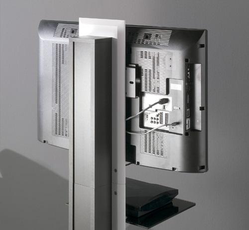 Produktbild Gisan TV Standfuss, höhenverstellbar und drehbar, weiss (60", 35 kg)