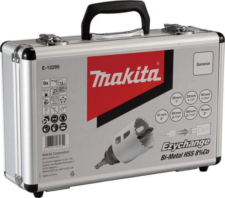 Actual product image Makita E-12295 EZYCHANGE BIM Set Universal (76 mm, 68 mm, 65 mm, 32 mm, 25 mm, 40 mm, 51 mm)