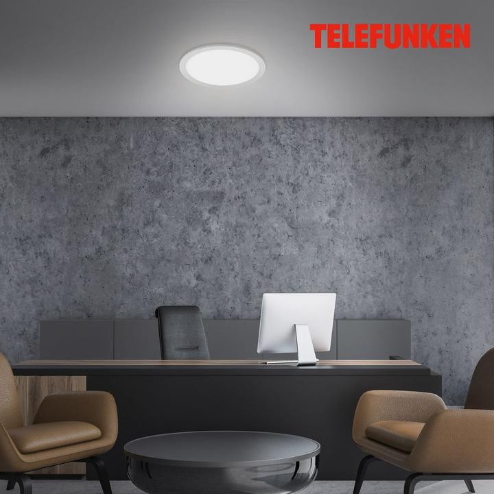 Actual product image Telefunken LED sensor panel 20W 1600 lm 4000 K neutral white Hx 50x300 mm chrome matt white (1600 lm)