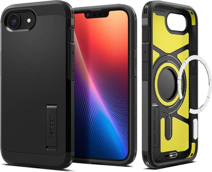 Produktbild Spigen Tough Armor MagFit iPhone SE(2025) Case - Black (Apple iPhone 16e)