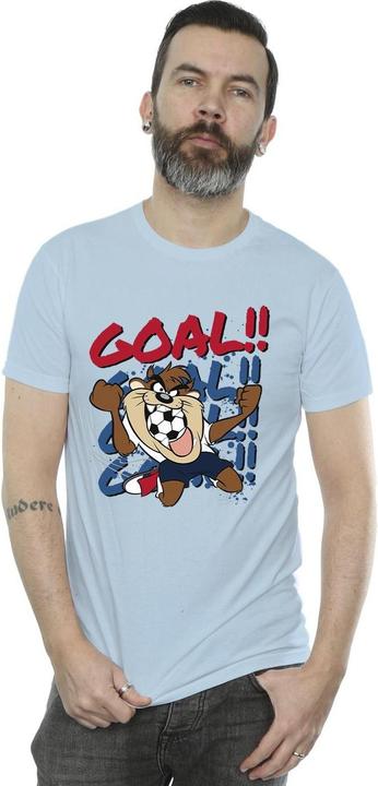 Actual product image Looney Tunes Mens Taz Goal Goal Goal T-Shirt (XL)