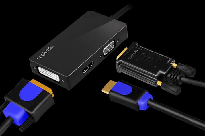 Actual product image LogiLink 4K DisplayPort Adapter (DVI, HDMI, VGA, 15 cm)