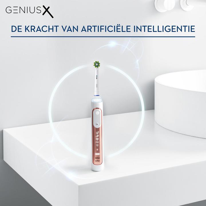 Actual product image Oral-B Genius X Electric Toothbrush Rose Gold (Oscillating toothbrush)