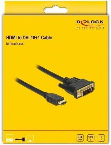 Produktbild Delock DVI — HDMI (Typ A) (5 m, DVI, HDMI)