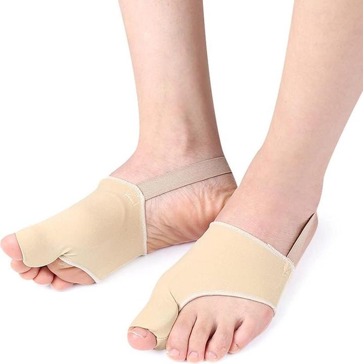 Actual product image Cbx Hallux valgus correction bandage with integrated silicone pad 2 pieces - size L (Foot cream & foot gel)