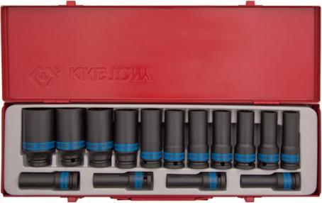 Image du produit King TONY NASADKI UDAROWE DŁUGIE 1/2" KOMPLET 15 elem. 10-32mm