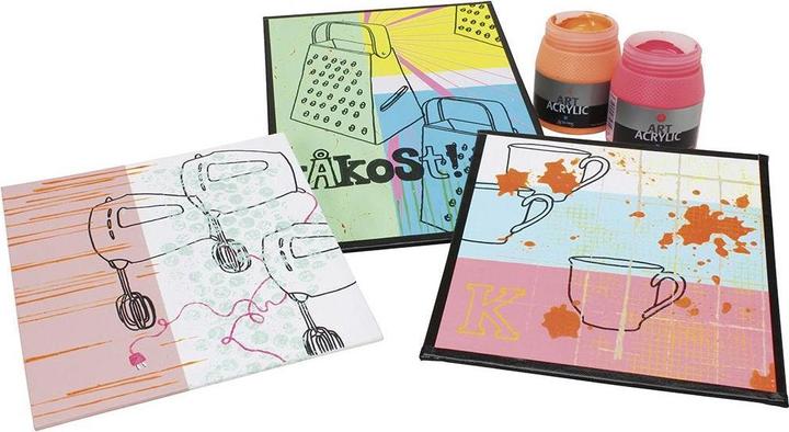 Produktbild Creativ Company Canvas Paneel Wit 280gr, 10x10cm (10 x 10 cm)