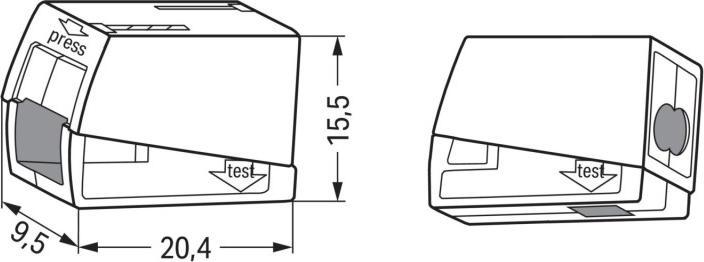 Actual product image Wago Light clamp