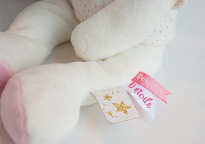 Actual product image Doudou et Compagnie Plush bunny with gift box (25 cm)