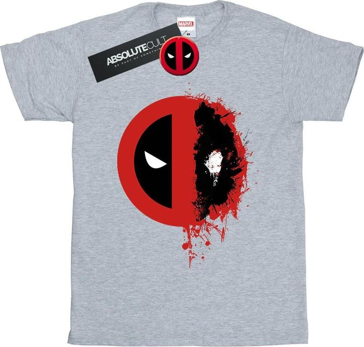 Deadpool Split Splat Logo TShirt (XL)