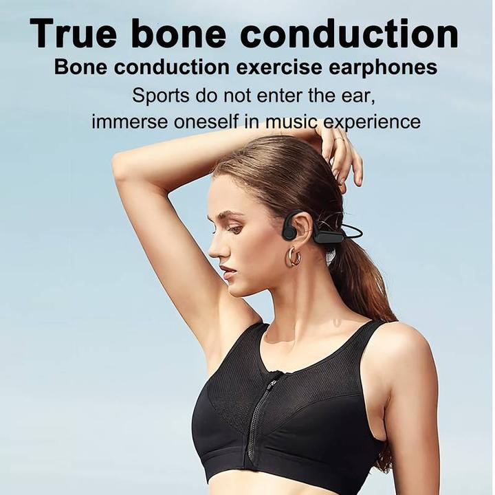 Produktbild PhoneLook Stylische kabellose Bluetooth-Knochenleitungs-Kopfhörer für Sport Laufen Radfahren Fitness (ANC, 11 h, Kabellos)