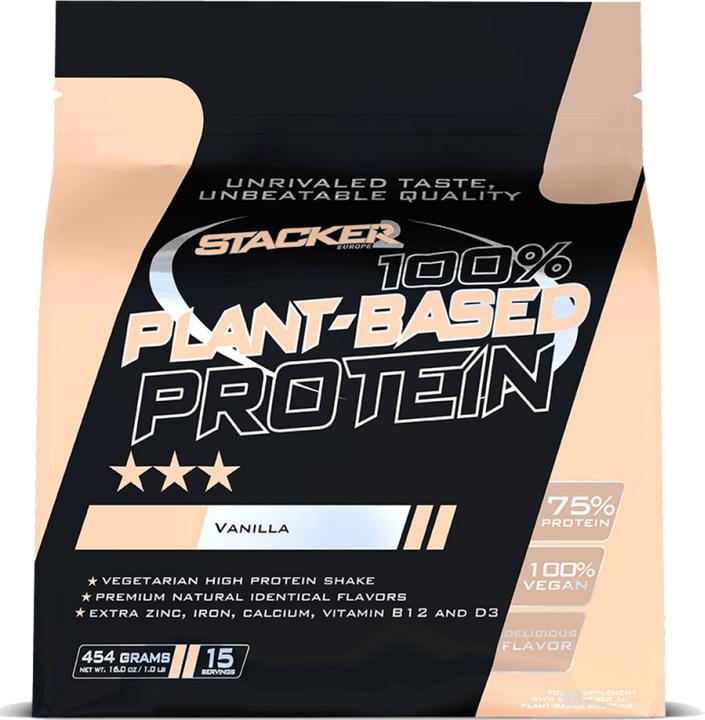 Actual product image Stackers 100% Plant-Based Protein (Vanilla, 1 pcs., 454 g)