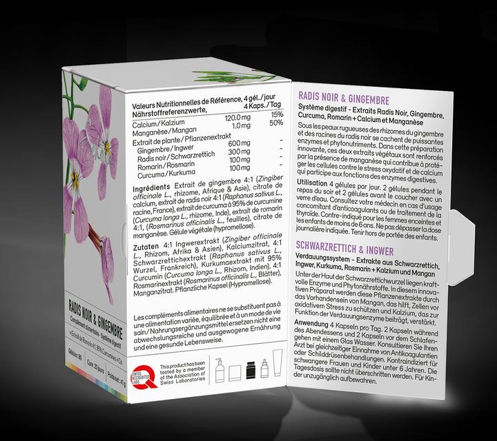 Produktbild Sekoya Schwarzer Rettich & Ingwer | Leberentgiftung (80 Stück, Kapseln)