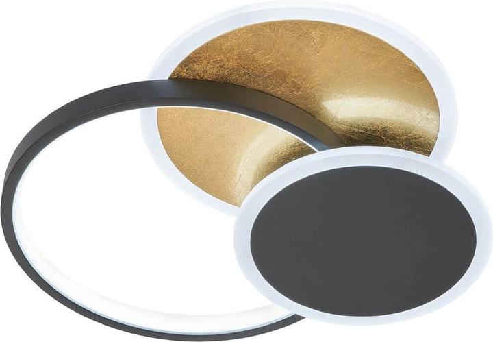 Actual product image Fischer & Honsel Honsel Tomo LED ceiling light 30.2W Tunable white controllable dimmable sand black + remote control
